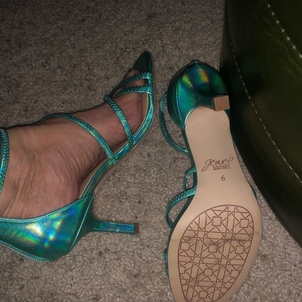 Jewel Badgley Mischka heeled sandals